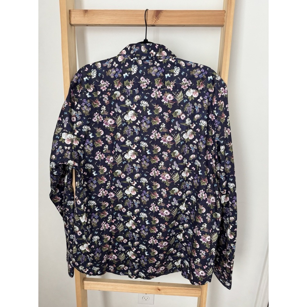 Denim & Flower Ricky Singh X-Large Long sleeve Dress Shirt Floral Pattern NWT - Picture 5 of 5